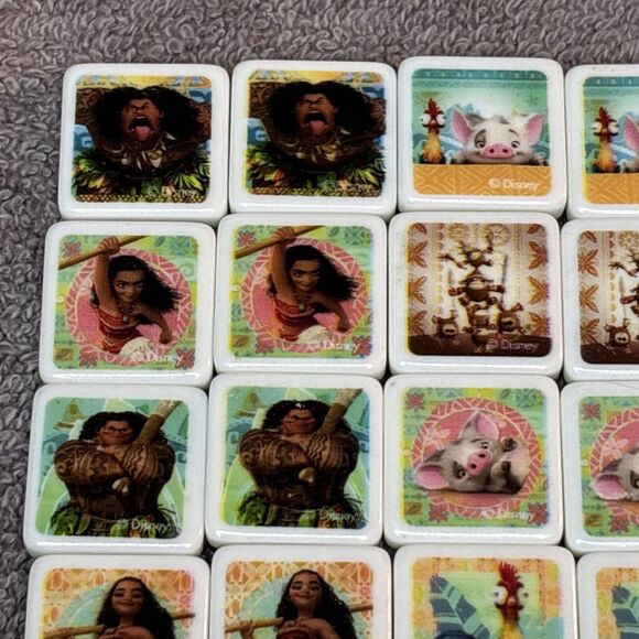 Disney Moana Memory Match Fun On The Go Set Of 36 Spin Master (No Instructions) - Picture 5 of 11